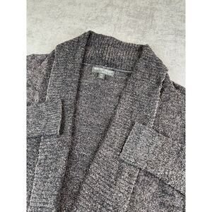 Barefoot Dreams Cardigan Womens (XS - S) Marled Gray Cozychic Lite Open Sweater
